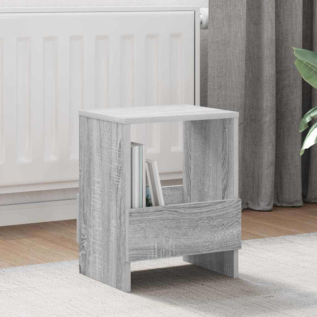 vidaXL Magazinregal 2 pcs Graues Sonoma 35 x 30 x 45 cm