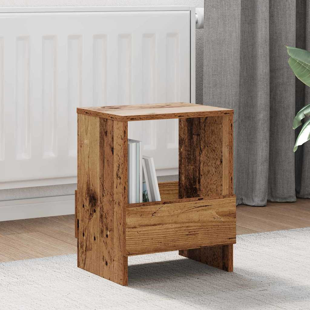 vidaXL Magazinregal 2 pcs Altholz 35 x 30 x 45 cm