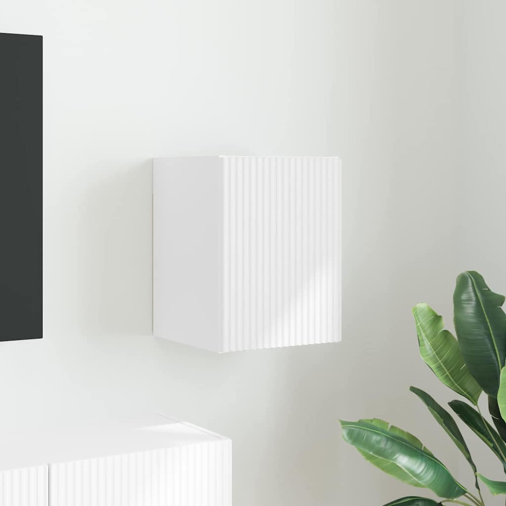 vidaXL TV-Wandschrank Wandmontiert Weiß 30 x 31 x 40 cm Holzwerkstoff