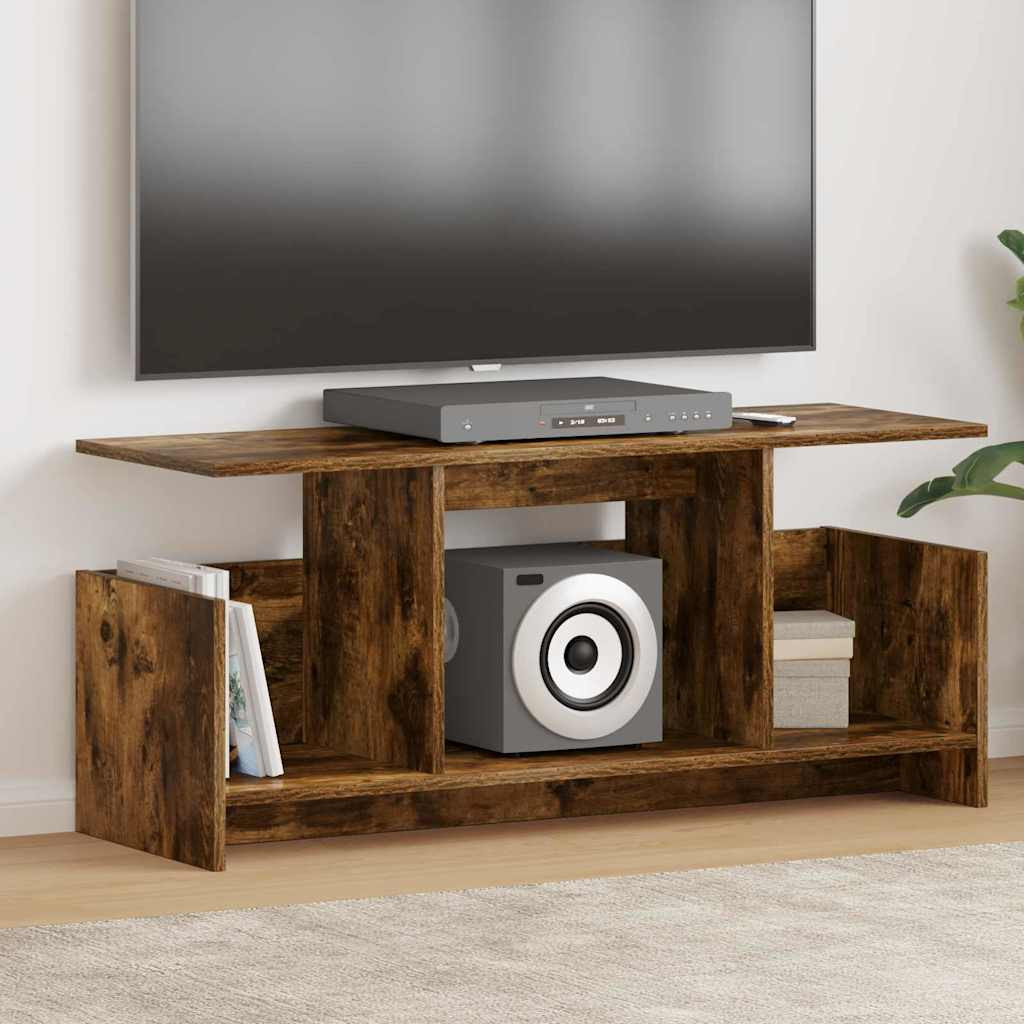 vidaXL TV-Ständer Geräucherte Eiche 102 x 35 x 45 cm Holzwerkstoff