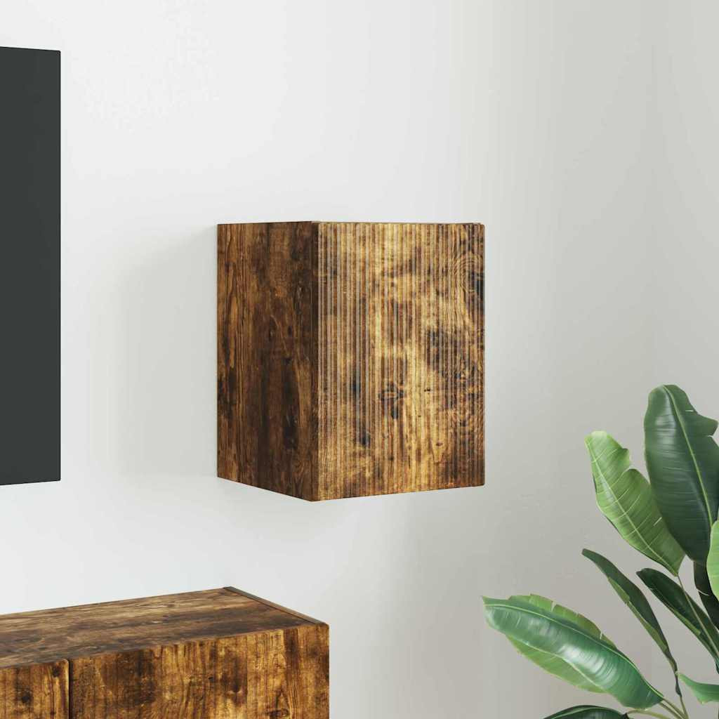 vidaXL TV-Wandschrank Geräucherte Eiche 30 x 31 x 40 cm Holzwerkstoff