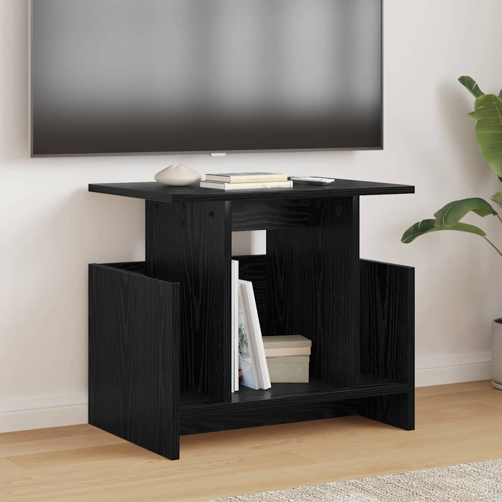 vidaXL TV-Ständer Schwarz Eichen-Optik 50 x 35 x 45 cm Holzwerkstoff