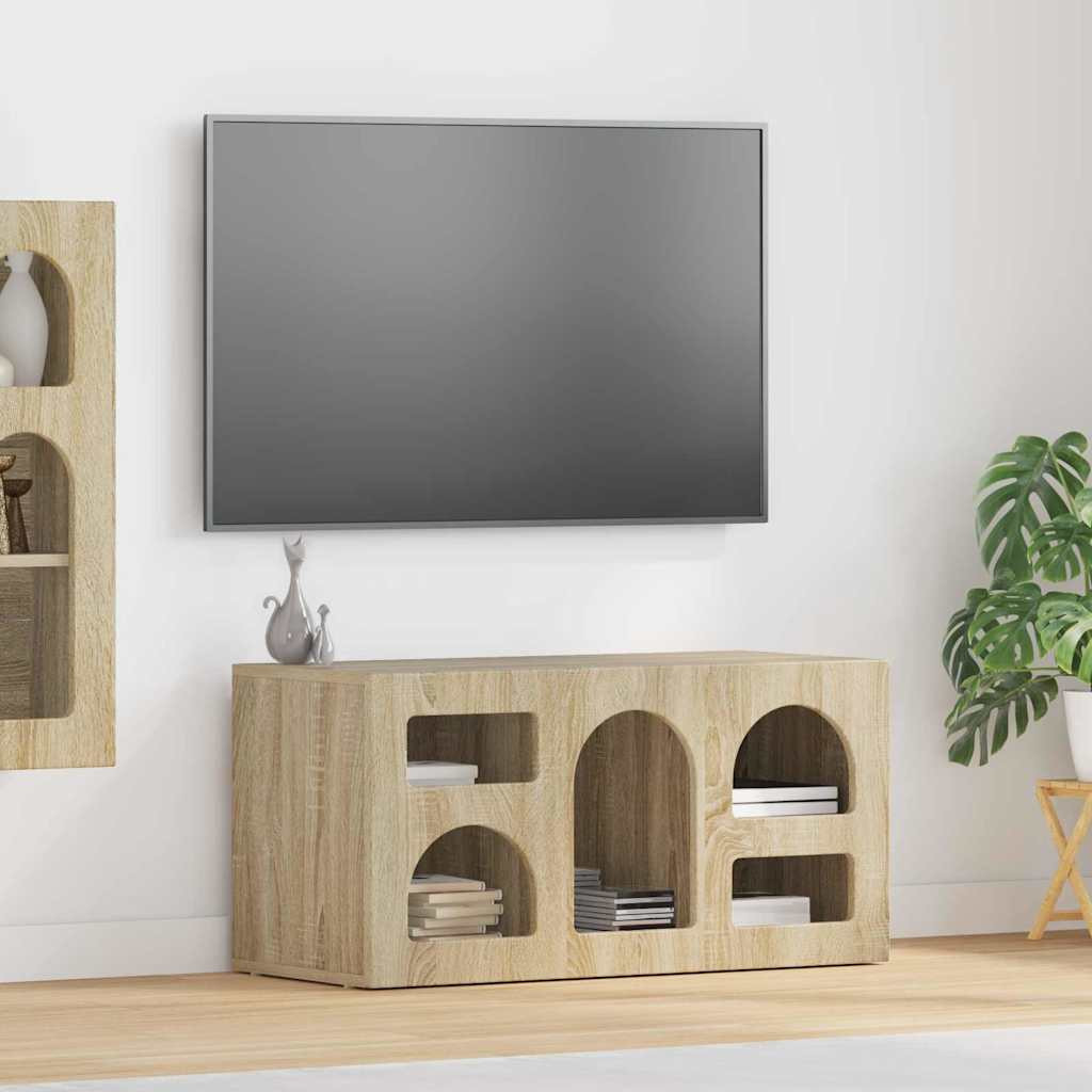vidaXL TV-Schränk ELST 80 x 35 x 40 cm Sonoma-Eiche Holzwerkstoff