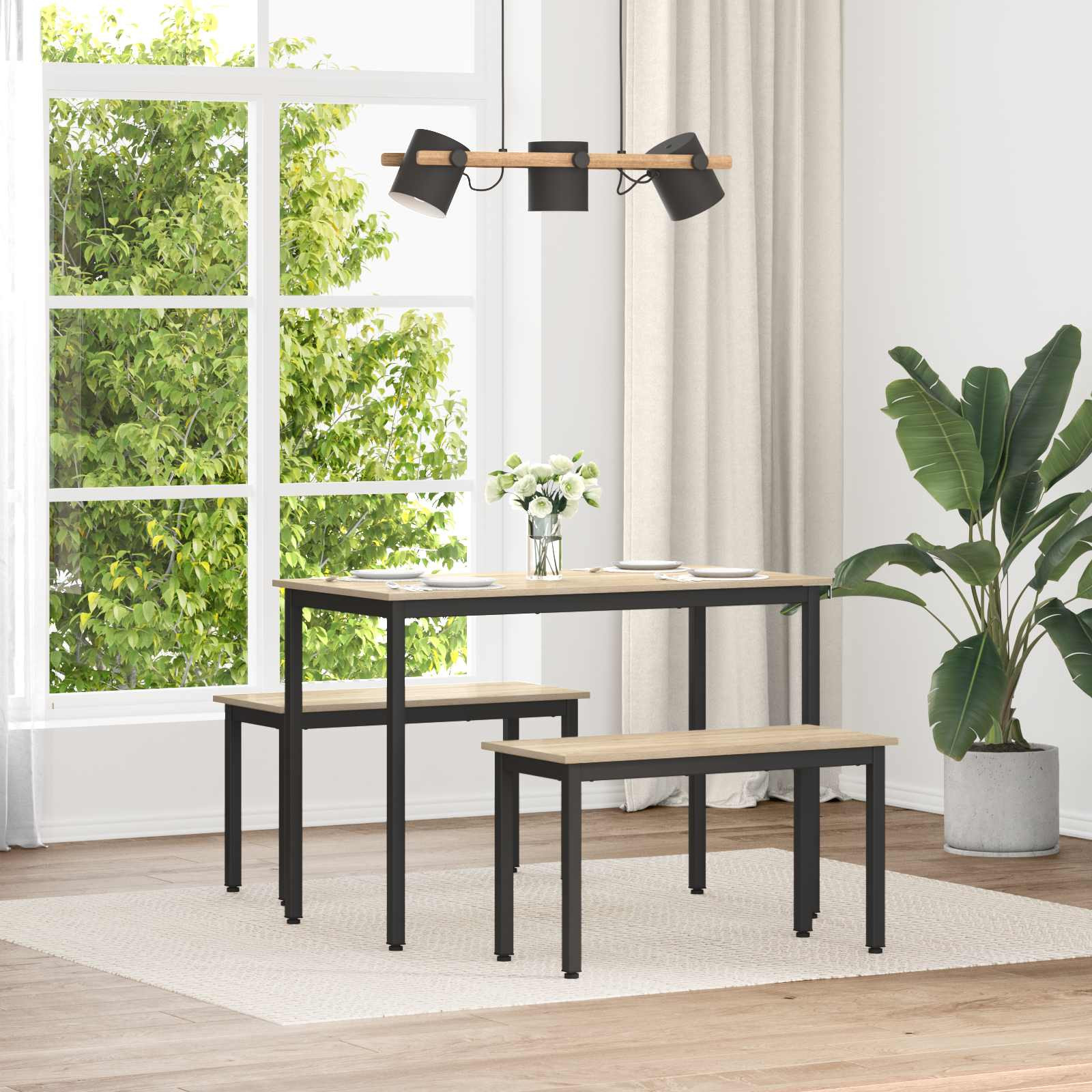 vidaXL Bank Sonoma 80 x 35 x 45 cm Holzwerkstoff