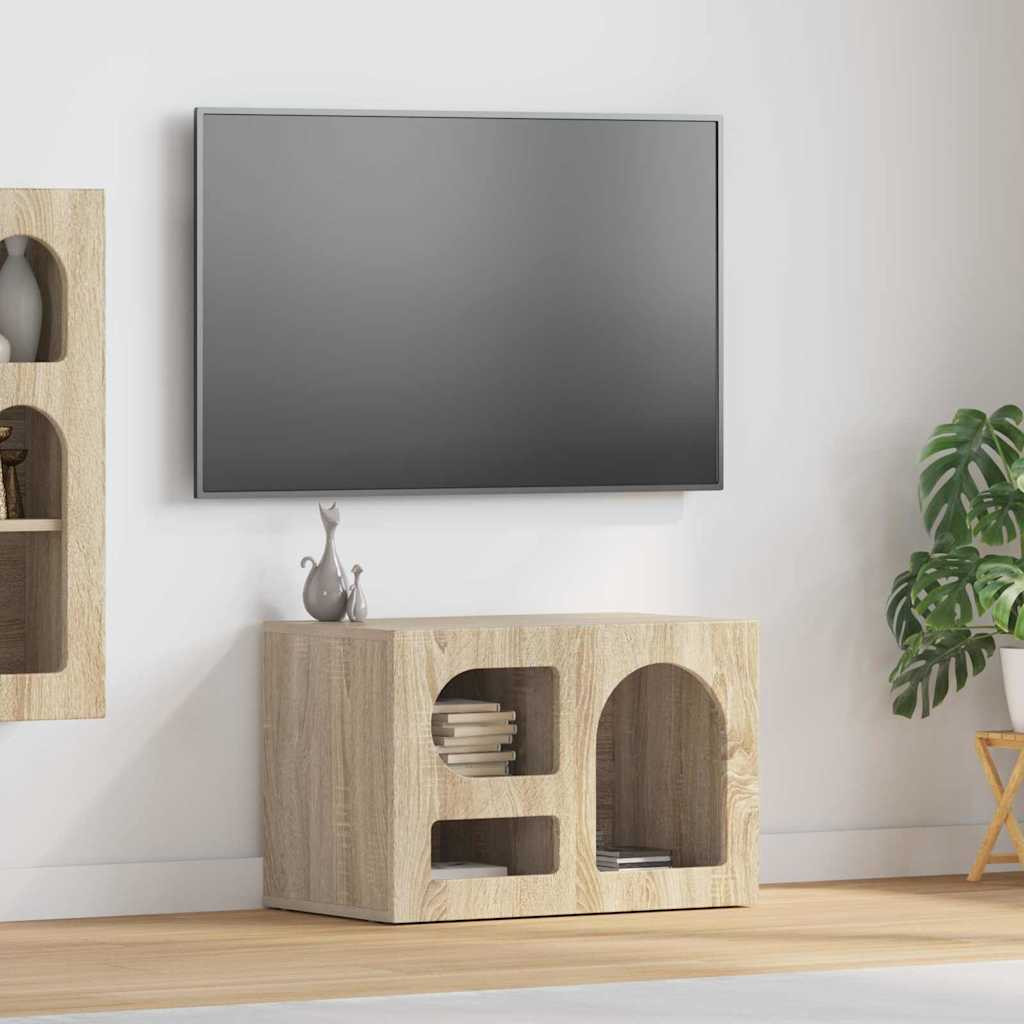 vidaXL TV-Schränk ELST 60 x 35 x 40 cm Sonoma-Eiche Holzwerkstoff