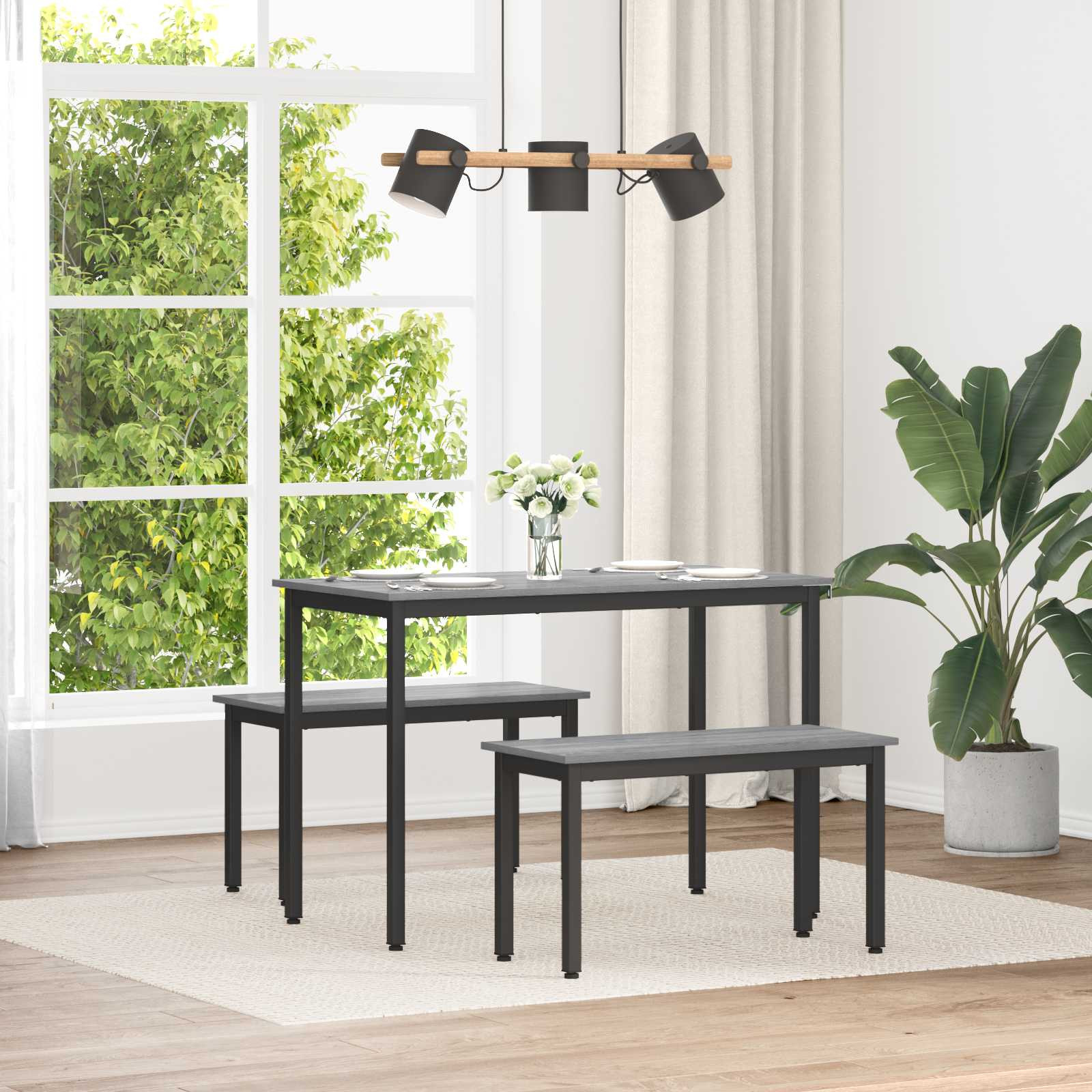 vidaXL Bank Graues Sonoma 80 x 35 x 45 cm Holzwerkstoff