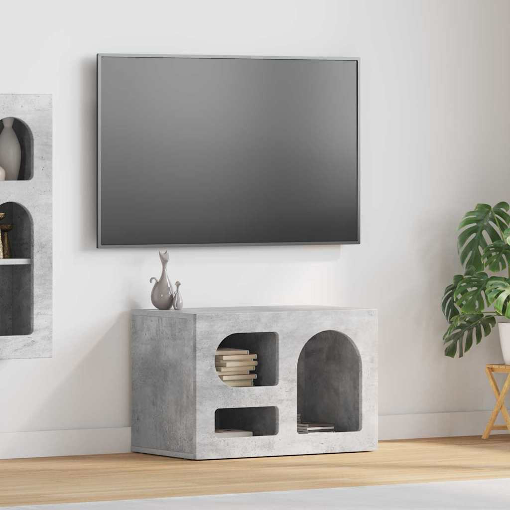 vidaXL TV-Schränk ELST 60 x 35 x 40 cm Beton Grau Holzwerkstoff