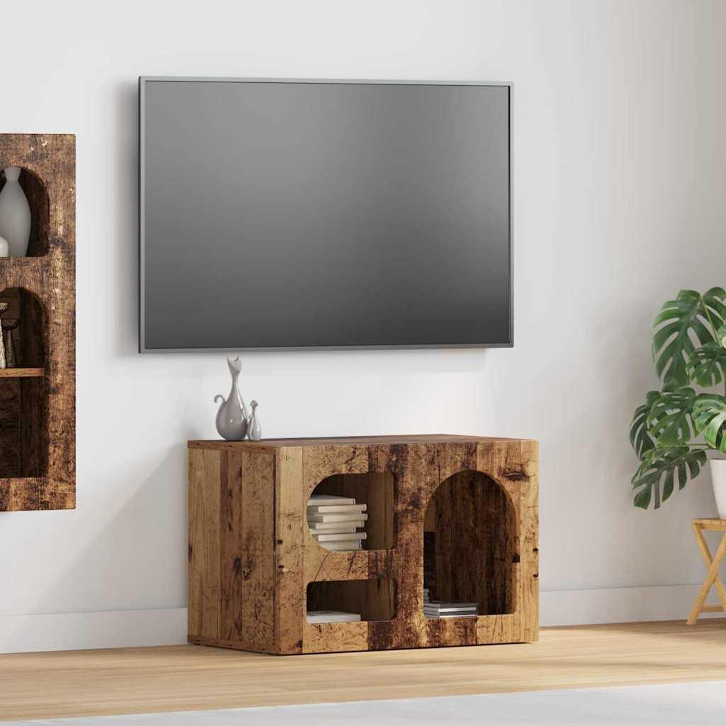 vidaXL TV-Schränk ELST 60 x 35 x 40 cm Altholz Holzwerkstoff