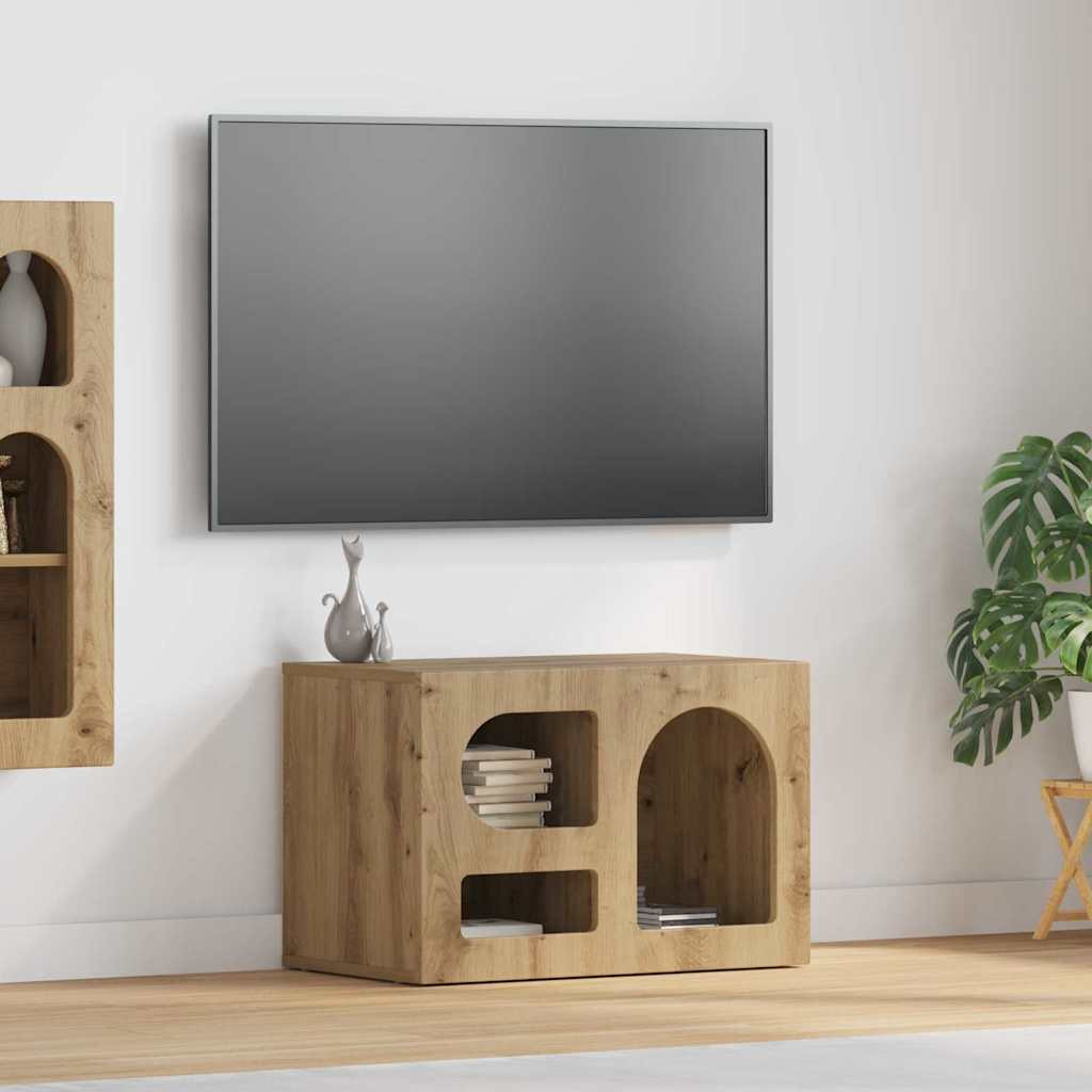 vidaXL TV-Schränk ELST 60 x 35 x 40 cm Artisan-Eiche Holzwerkstoff