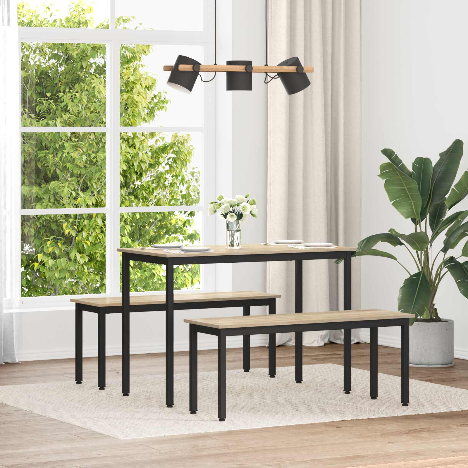 vidaXL Bank Sonoma 110 x 35 x 45 cm Holzwerkstoff