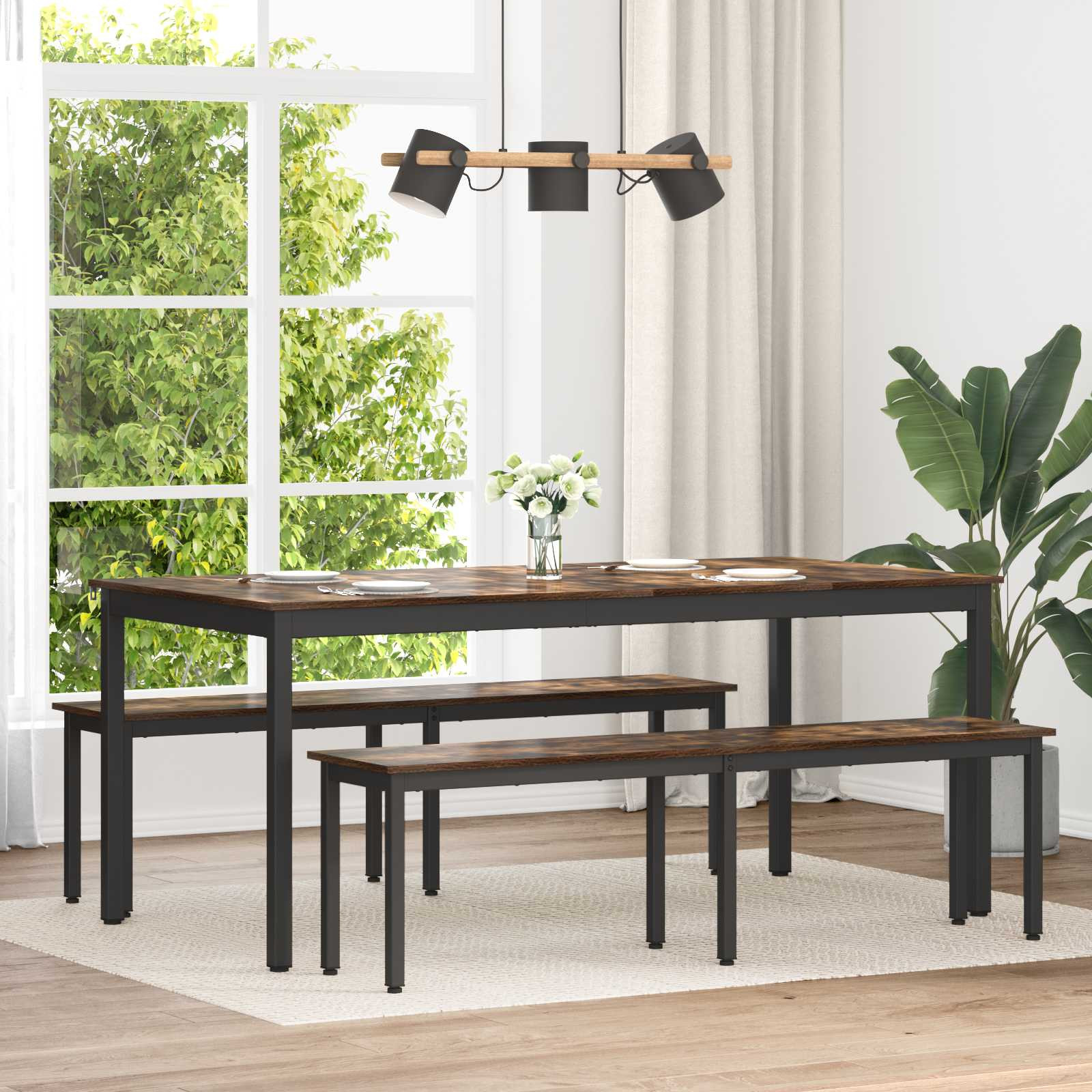 vidaXL Bank Raucharbe 160 x 35 x 45 cm Holzwerkstoff