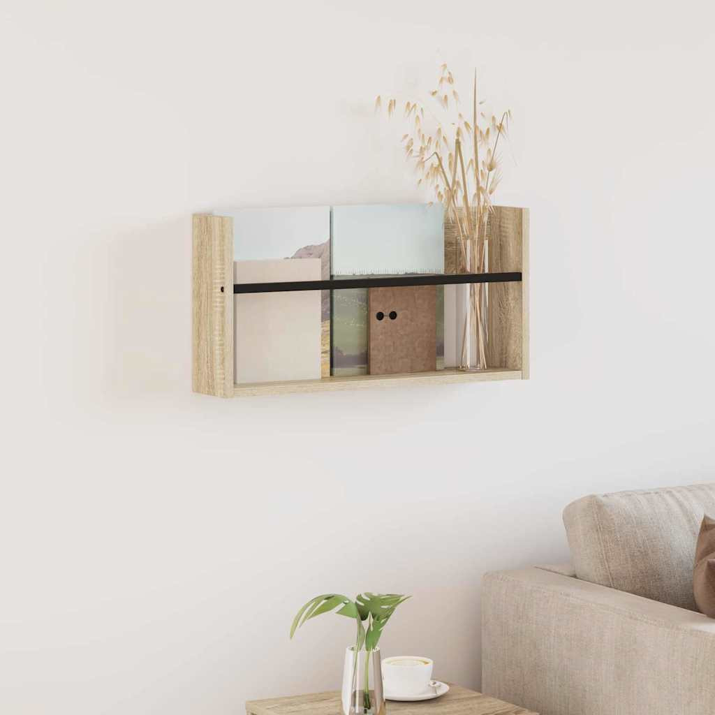 vidaXL Magazinregal Sonoma-Eiche 60 x 12 x 30 cm Holzwerkstoff