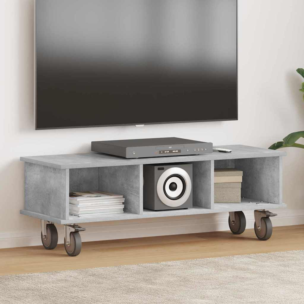vidaXL TV-Ständer Beton Grau 100 x 35 x 35 cm Holzwerkstoff
