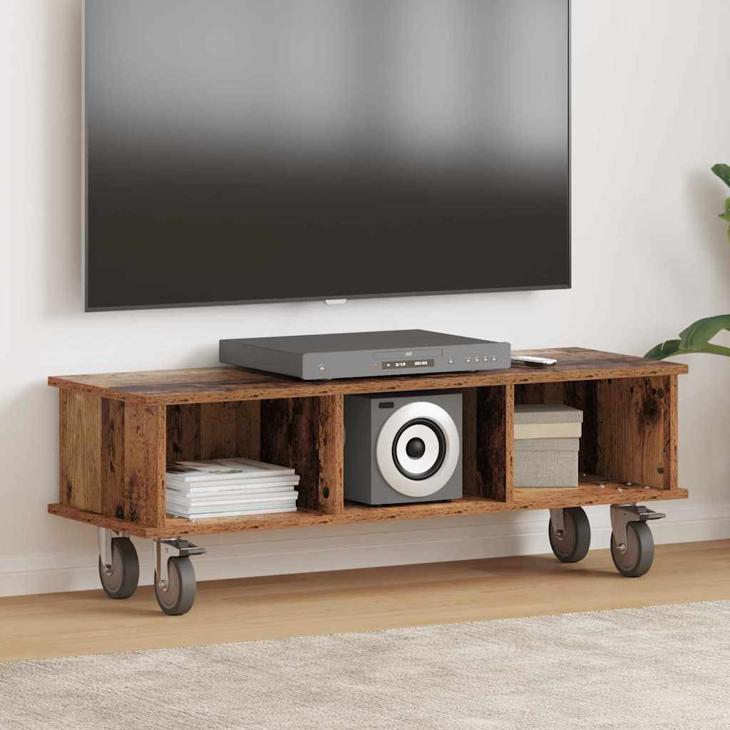vidaXL TV-Ständer Altholz 100 x 35 x 35 cm Holzwerkstoff