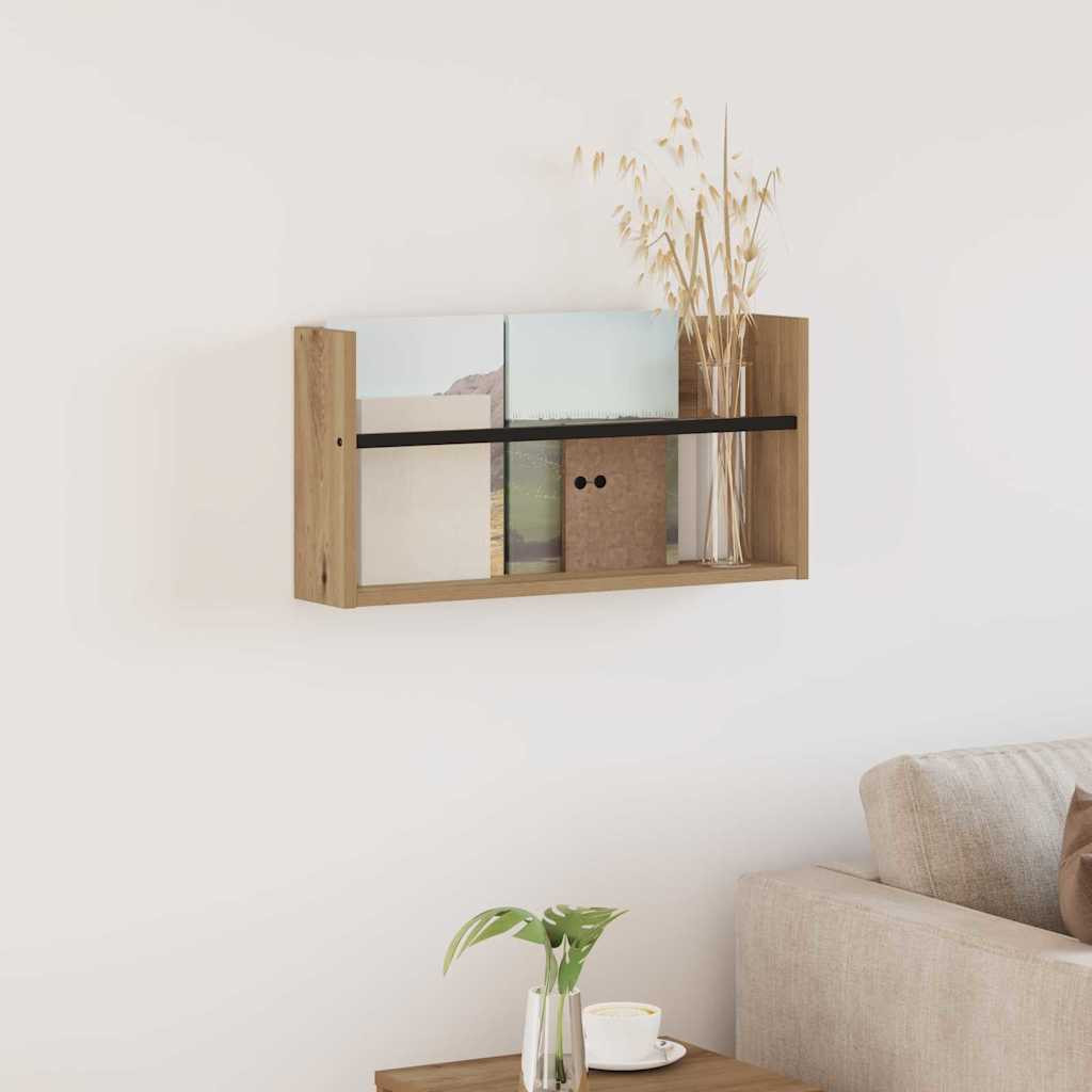 vidaXL Magazinregal Artisan-Eiche 60 x 12 x 30 cm Holzwerkstoff