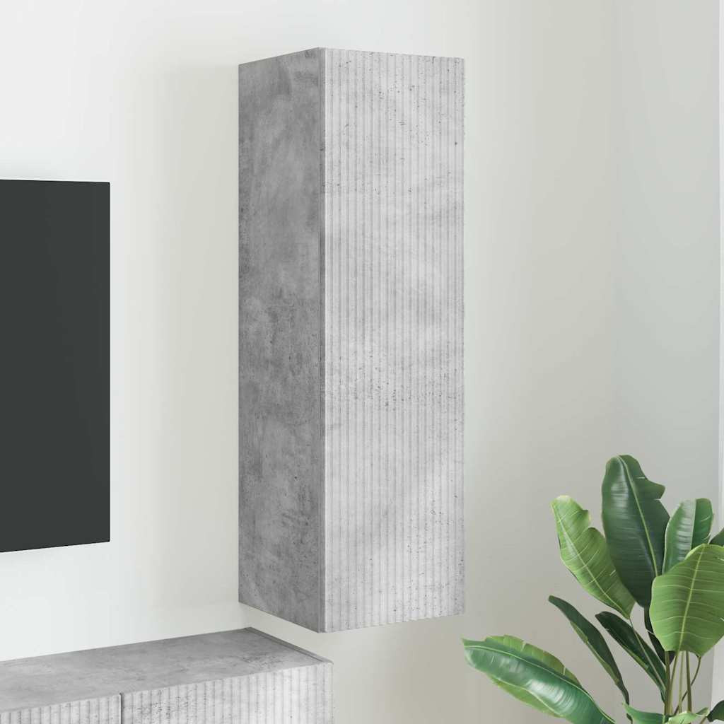 vidaXL TV-Wandschrank Beton 30 x 31 x 100 cm Holzwerkstoff