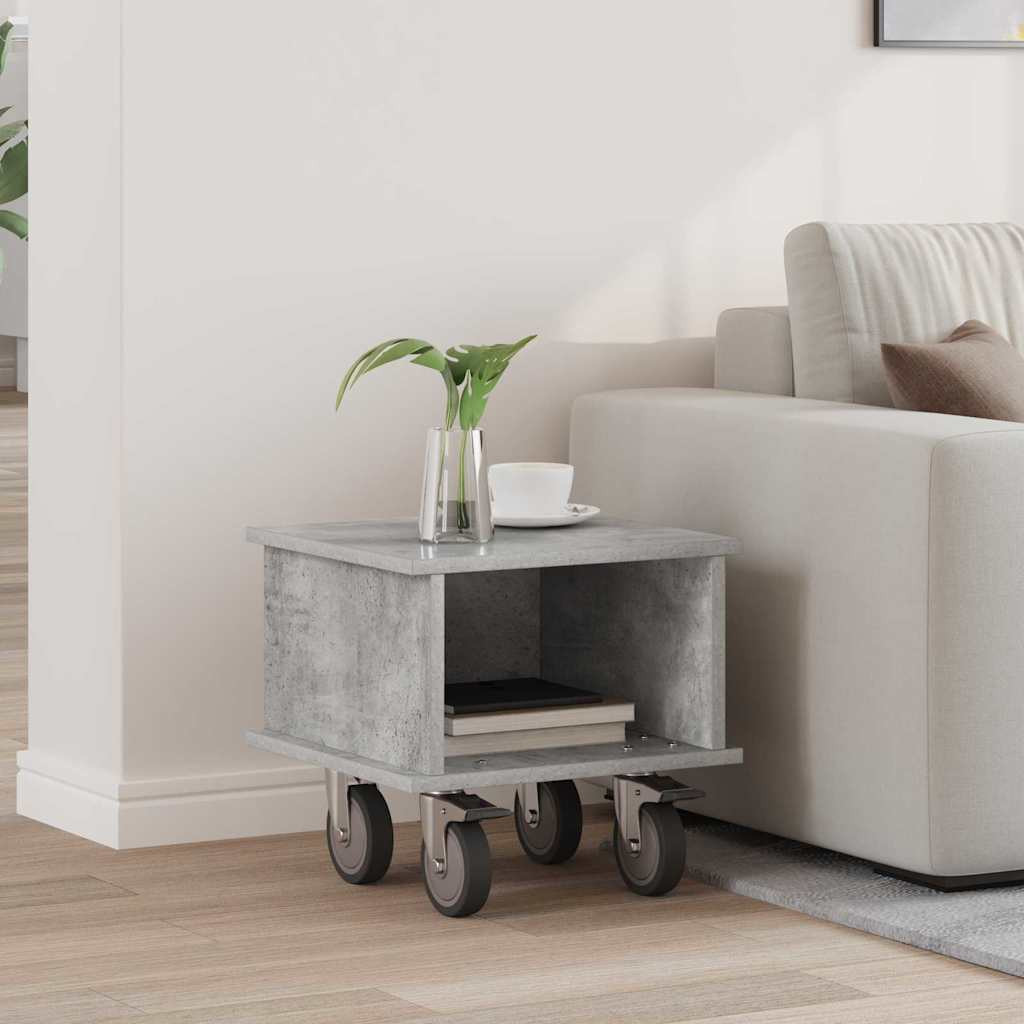 vidaXL TV-Ständer Beton Grau 37 x 35 x 35 cm Holzwerkstoff