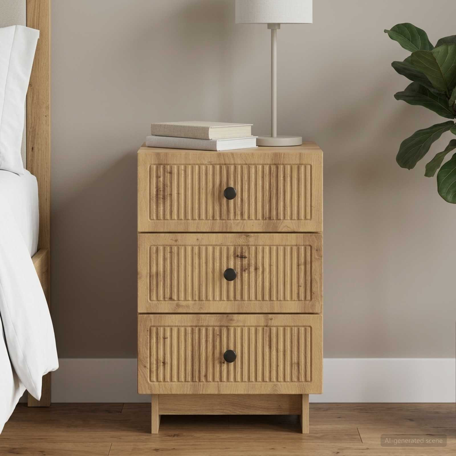 vidaXL Nachttisch Artisan-Eiche 43 x 41 x 66,5 cm Holzwerkstoff