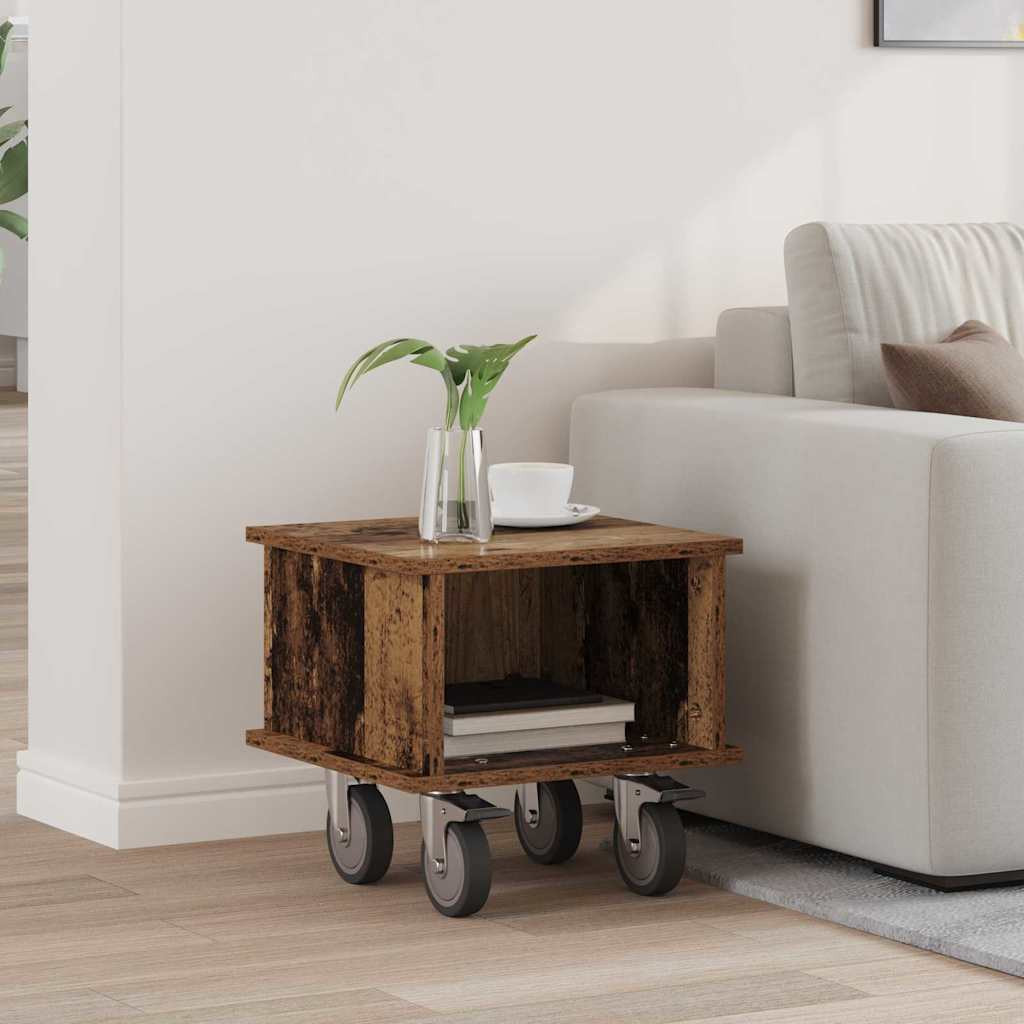 vidaXL TV-Ständer Altholz 37 x 35 x 35 cm Holzwerkstoff
