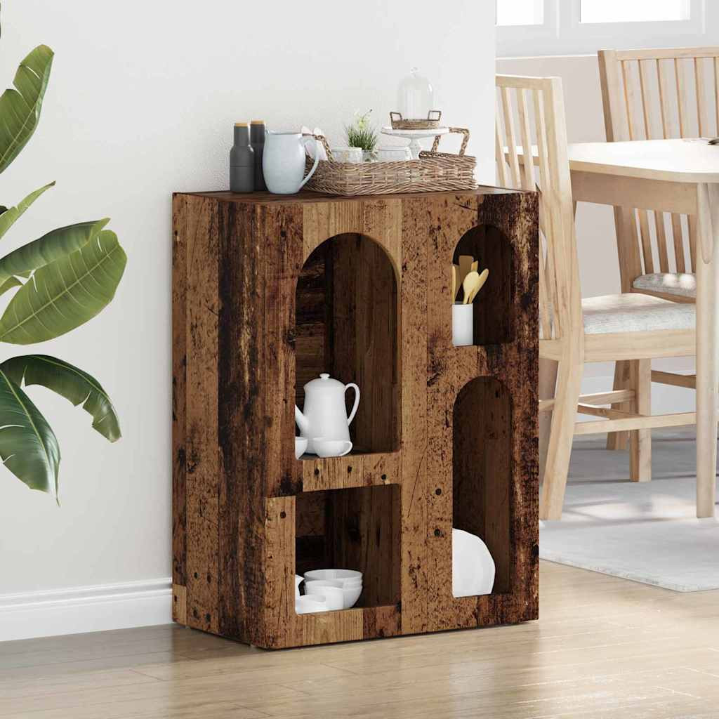 vidaXL Sideboard ELST Altholz 59 x 35 x 80,5 cm Holzwerkstoff
