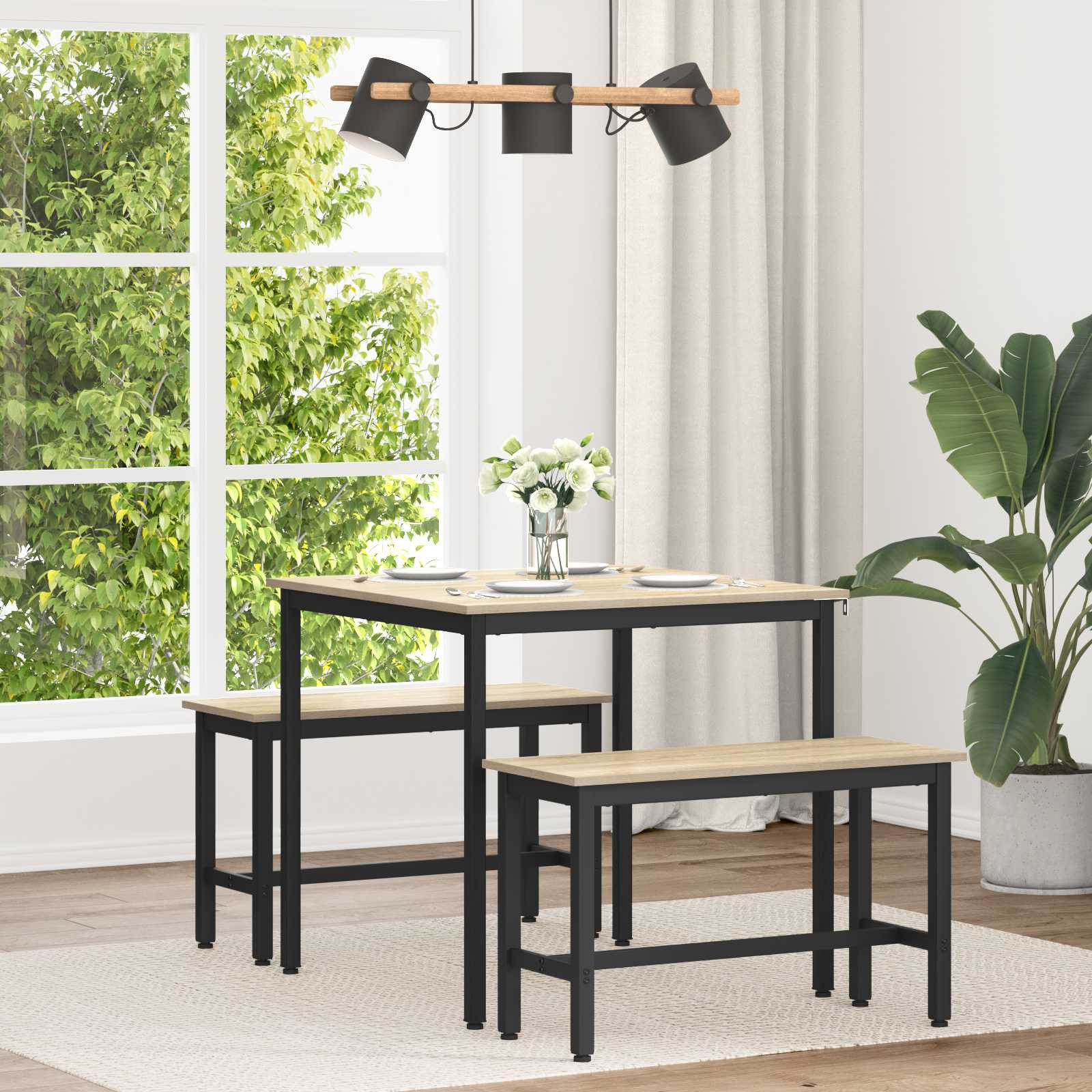 vidaXL Esstische 80 x 80 x 75 cm METALL