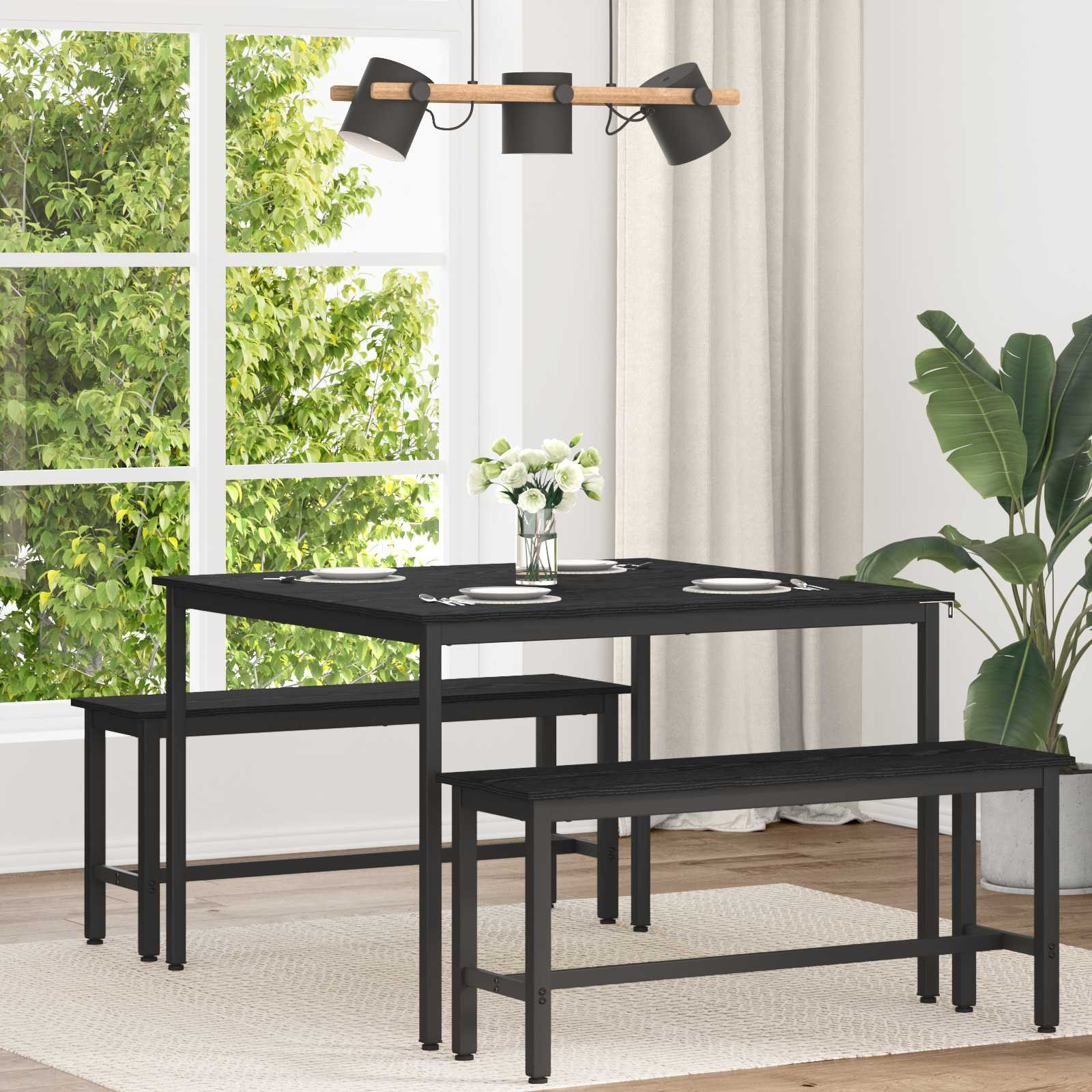 vidaXL Esstische 110 x 110 x 75 cm METALL