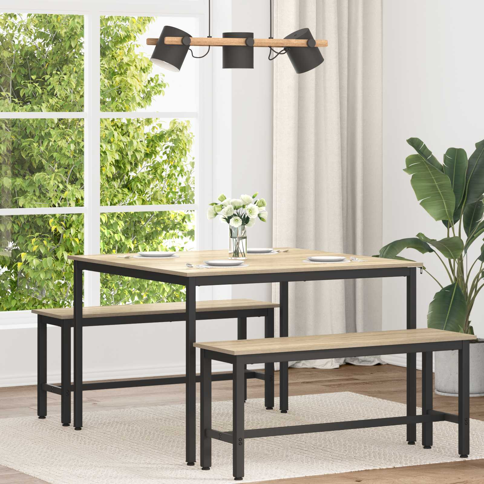 vidaXL Esstische 110 x 110 x 75 cm METALL