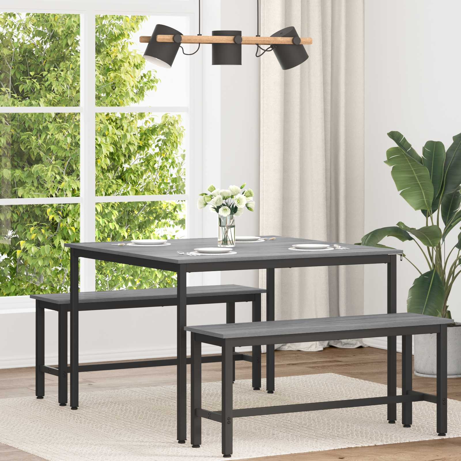 vidaXL Esstische 110 x 110 x 75 cm METALL