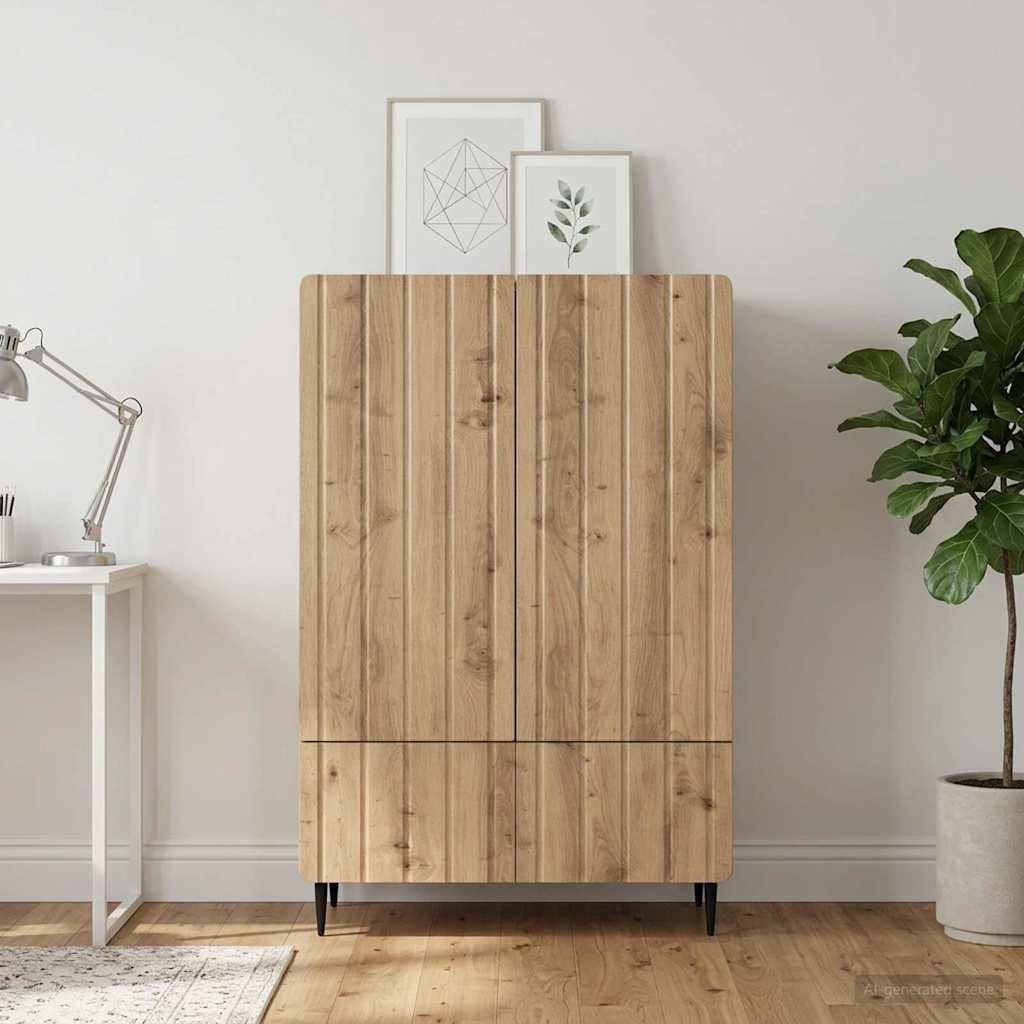 vidaXL Sideboard Artisan-Eiche 66 x 34,5 x 97 cm Holzwerkstoff