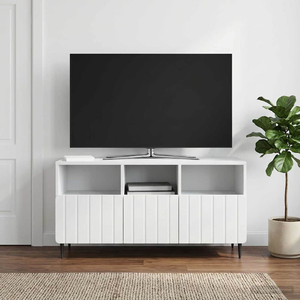 vidaXL TV-Schränk mit Schubladen Weiß 102 x 34,5 x 50 cm Holzwerkstoff