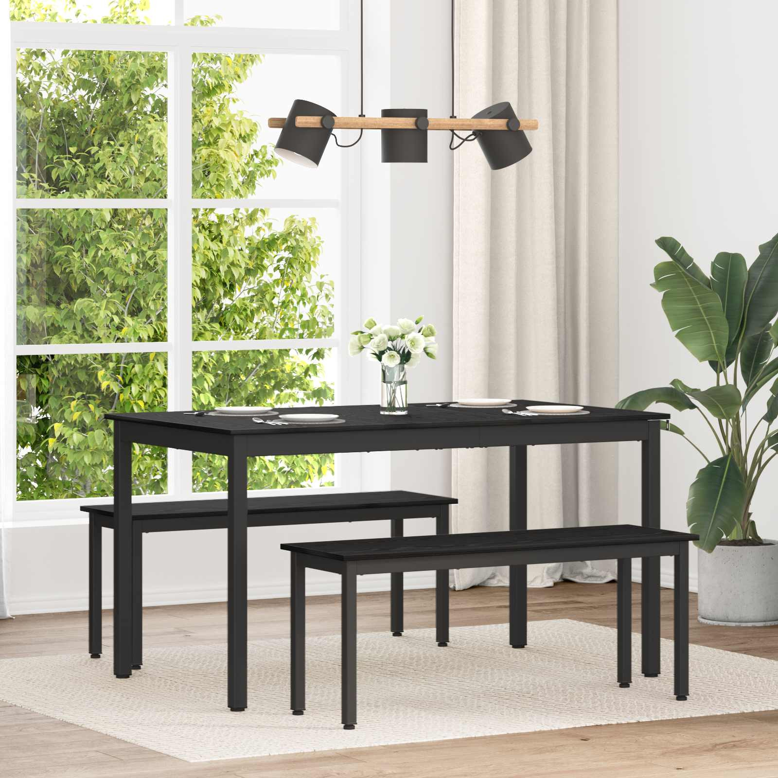 vidaXL Esstische 140 x 80 x 75 cm METALL