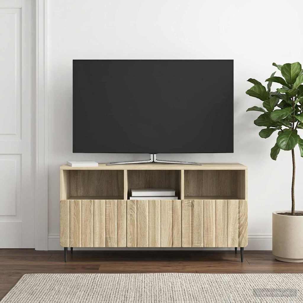 vidaXL TV-Schränk Sonoma-Eiche 102 x 34,5 x 50 cm Holzwerkstoff