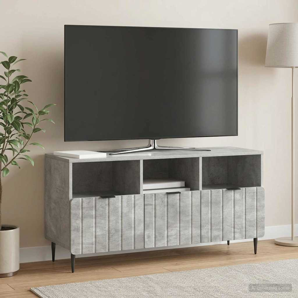 vidaXL TV-Schränk Betongrau 102 x 34,5 x 50 cm Holzwerkstoff