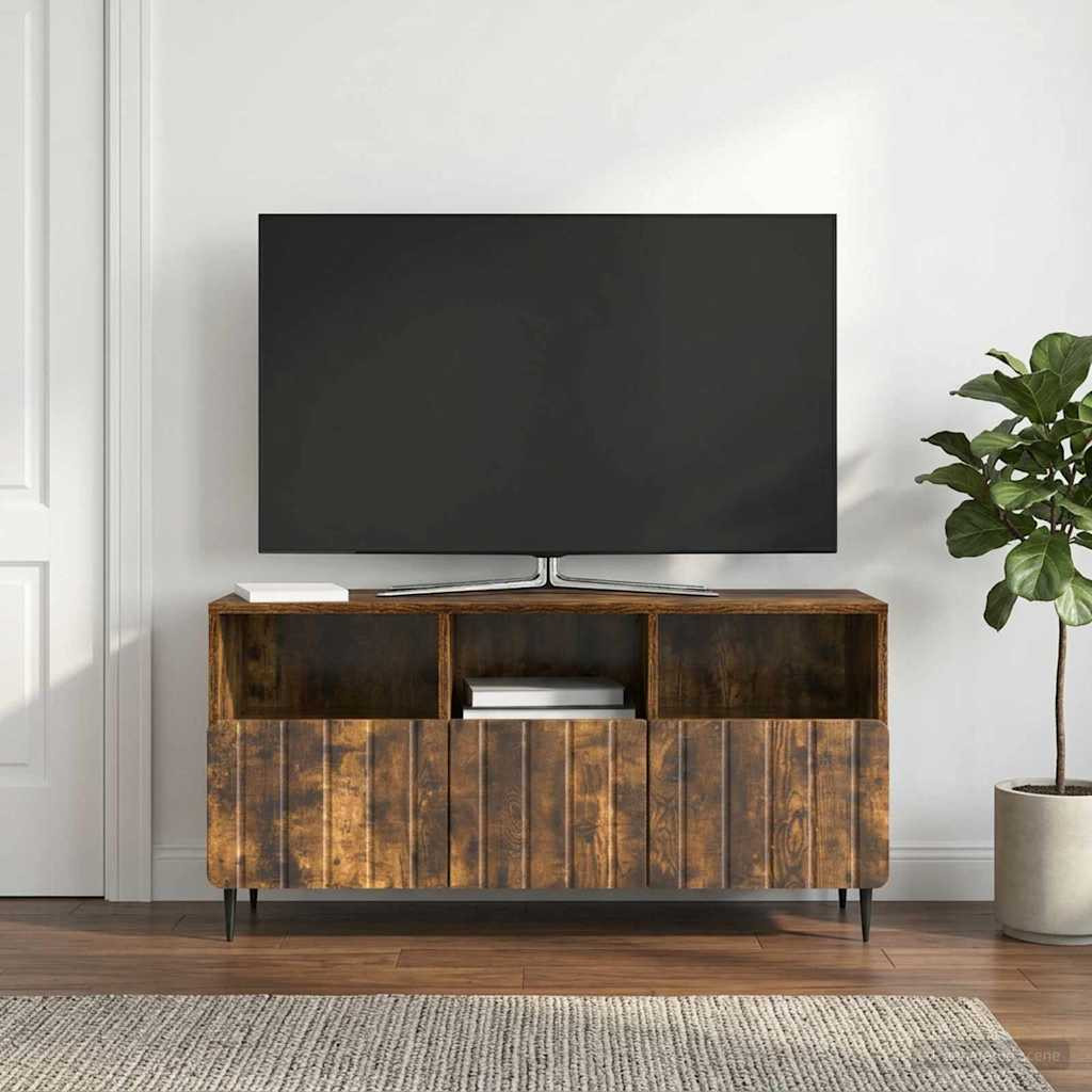 vidaXL TV-Schränk Geräucherte Eiche 102 x 34,5 x 50 cm Holzwerkstoff
