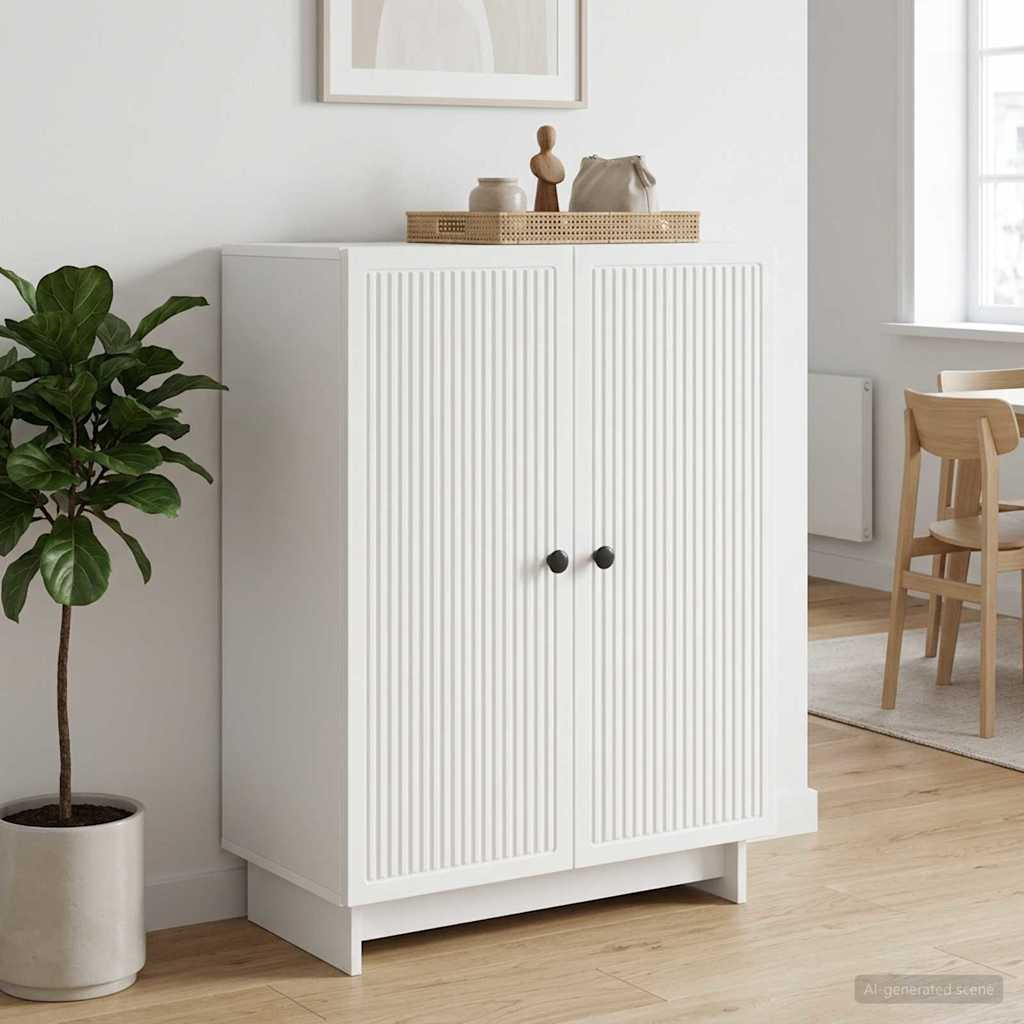 vidaXL Sideboard Weiß 66 x 34,5 x 90 cm Holzwerkstoff