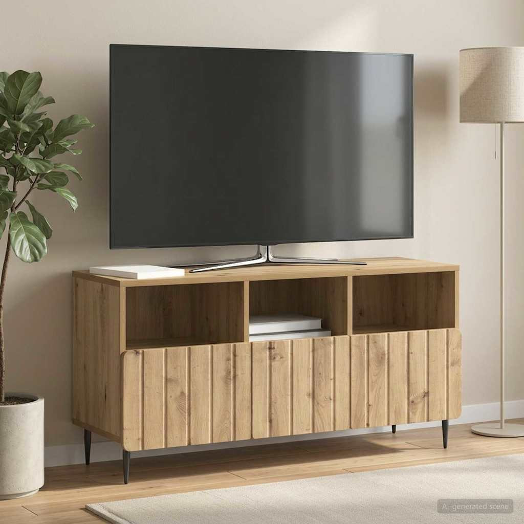 vidaXL TV-Schränk 102 x 34,5 x 50 cm Artisan-Eiche Holzwerkstoff
