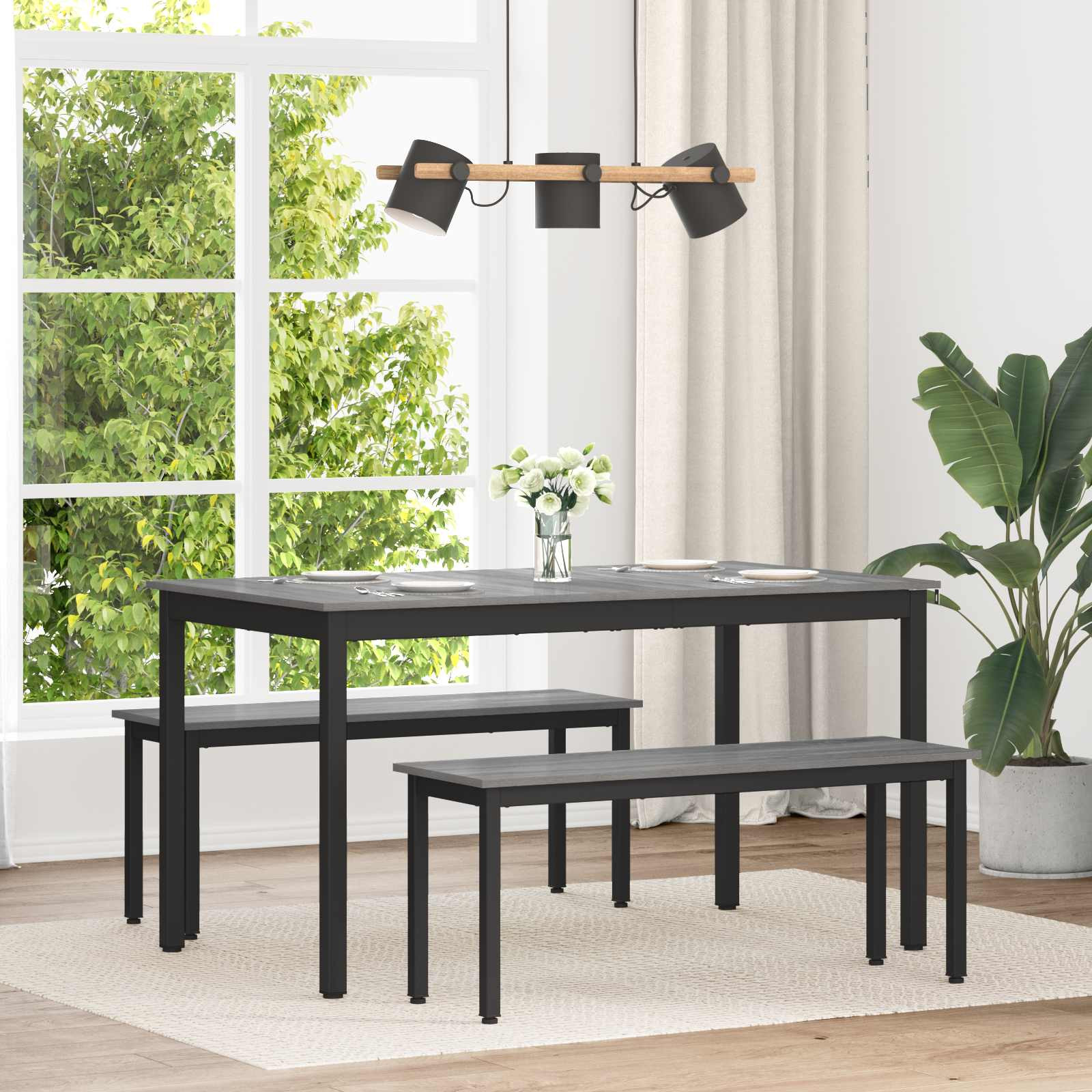 vidaXL Esstische 140 x 80 x 75 cm METALL