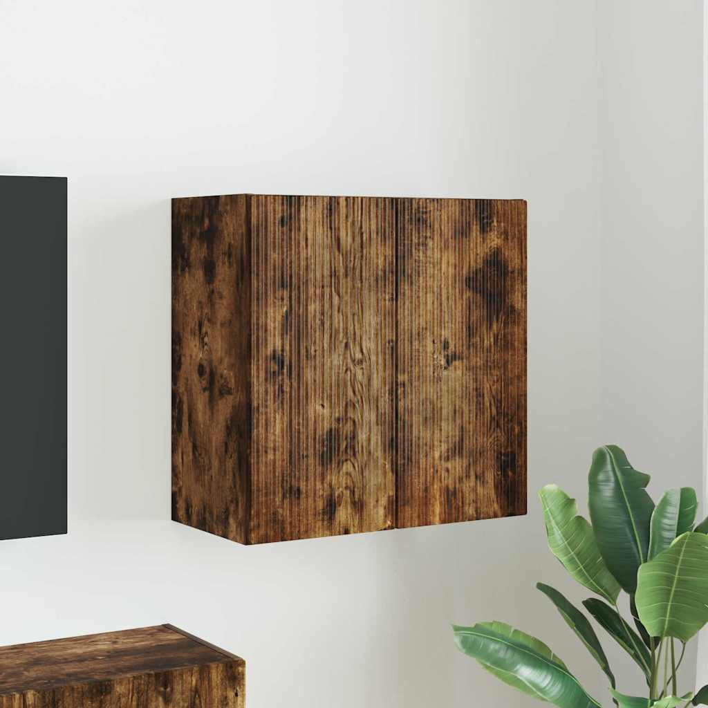vidaXL TV-Wandschrank Wandmontiert Geräucherte Eiche 59,5 x 31 x 60 cm