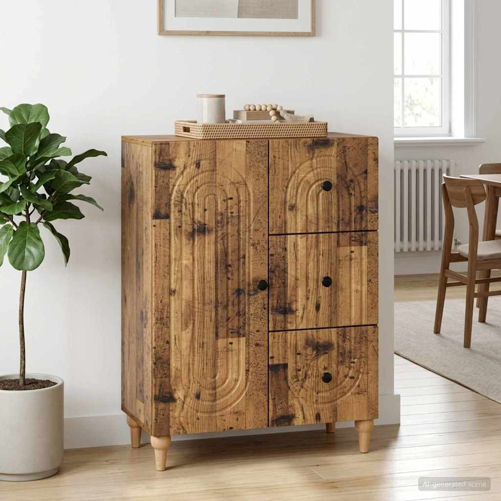 vidaXL Sideboard Altholz 66 x 34,5 x 90 cm Holzwerkstoff