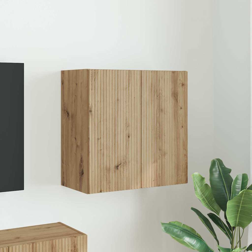 vidaXL TV-Wandschrank Artisan-Eiche 59,5 x 31 x 60 cm Holzwerkstoff
