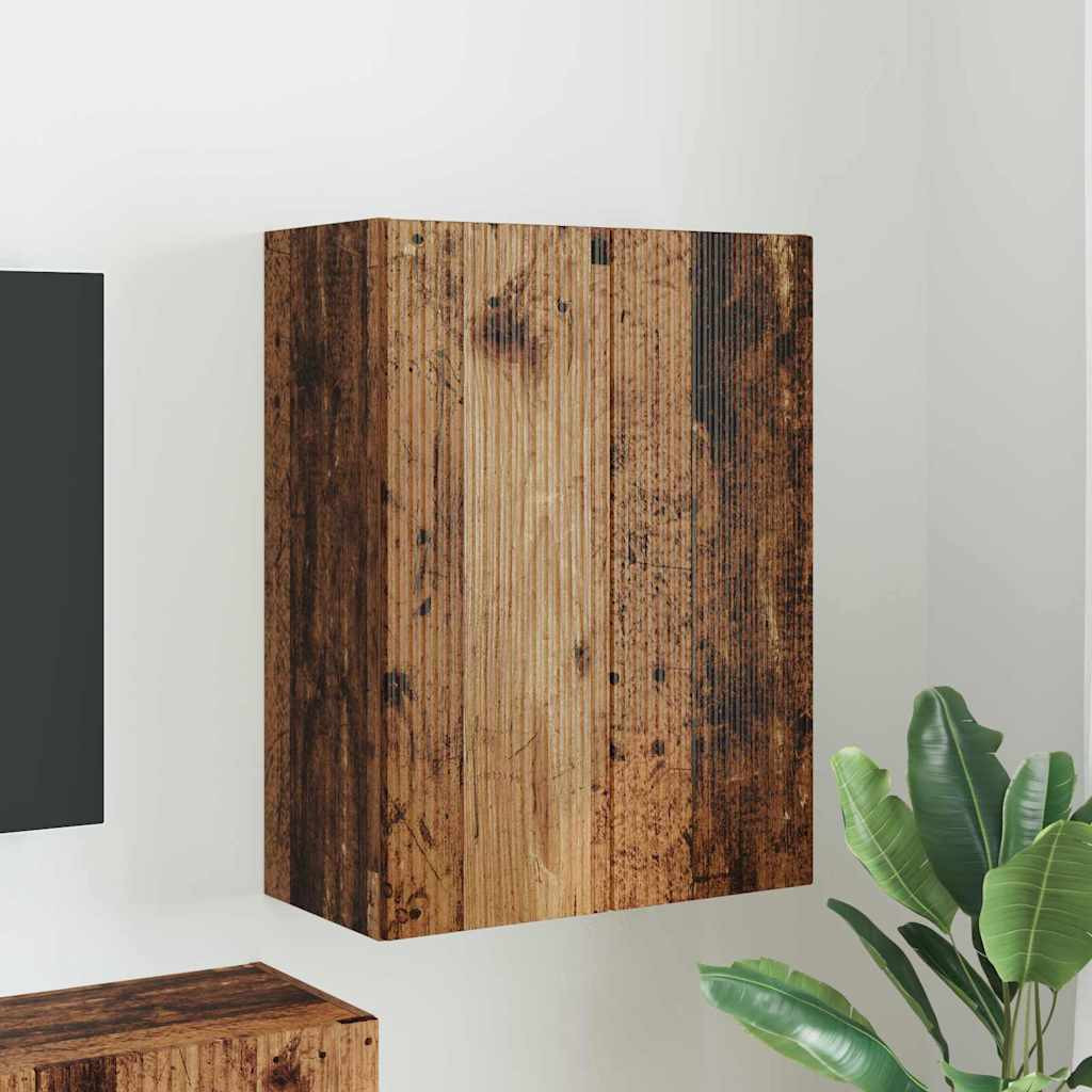 vidaXL TV-Wandschrank Altholz 59,5 x 31 x 80 cm Holzwerkstoff