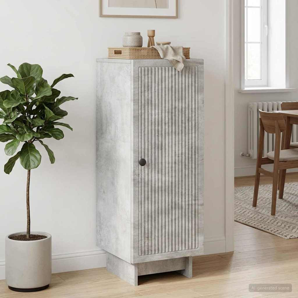 vidaXL Sideboard Betongrau 33 x 34,5 x 90 cm Holzwerkstoff