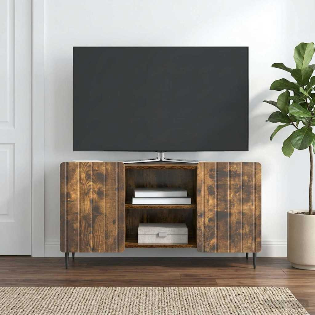 vidaXL TV-Schränk Geräucherte Eiche 102 x 34,5 x 52 cm Holzwerkstoff