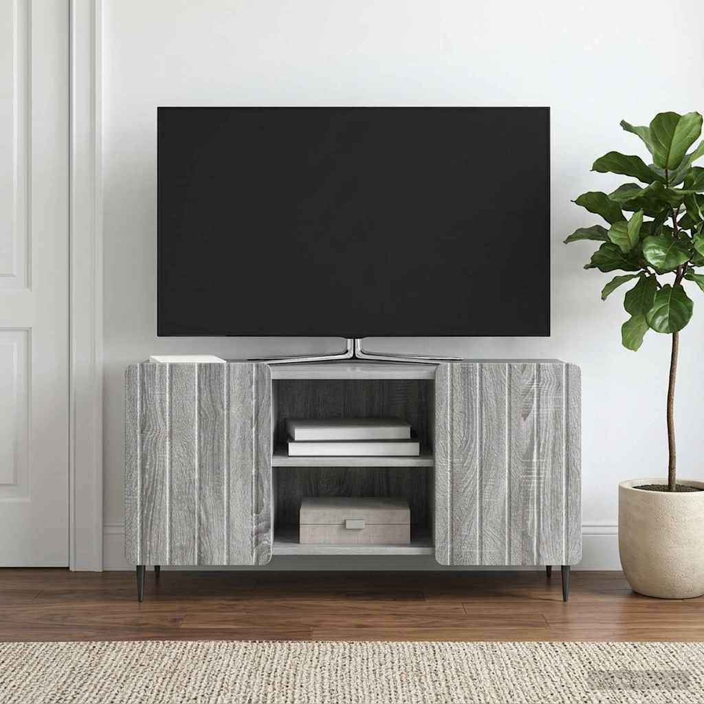 vidaXL TV-Schränk Graues Sonoma 102 x 34,5 x 52 cm Holzwerkstoff