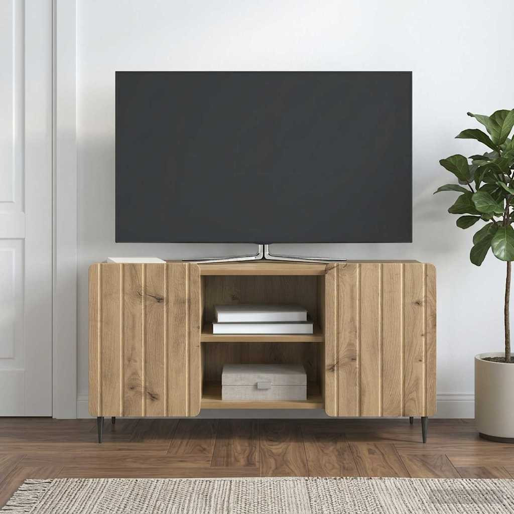 vidaXL TV-Schränk 102 x 34,5 x 52 cm Artisan-Eiche Holzwerkstoff