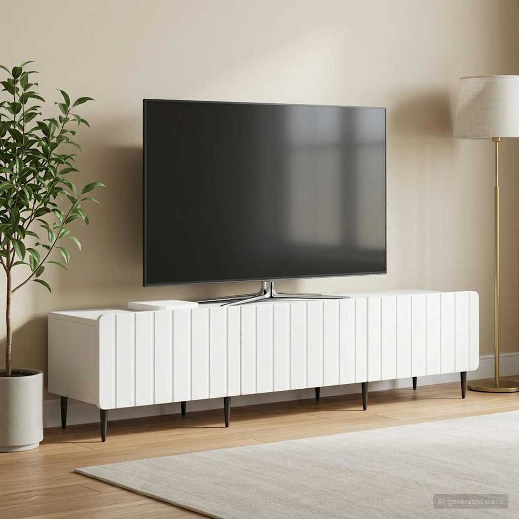 vidaXL TV-Schränk mit Schubladen Weiß 147 x 34,5 x 32 cm Holzwerkstoff