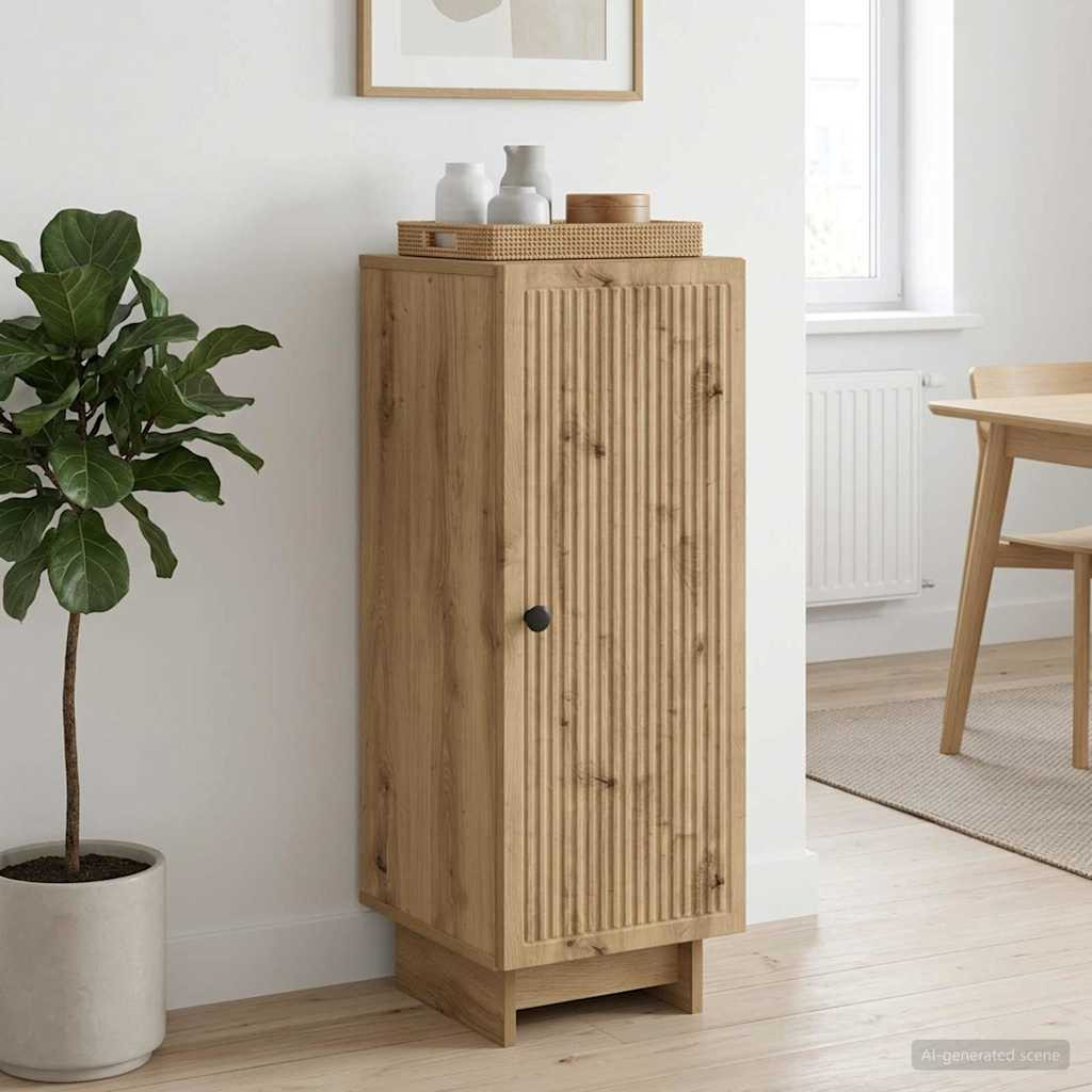 vidaXL Sideboard Artisan-Eiche 33 x 34,5 x 90 cm Holzwerkstoff