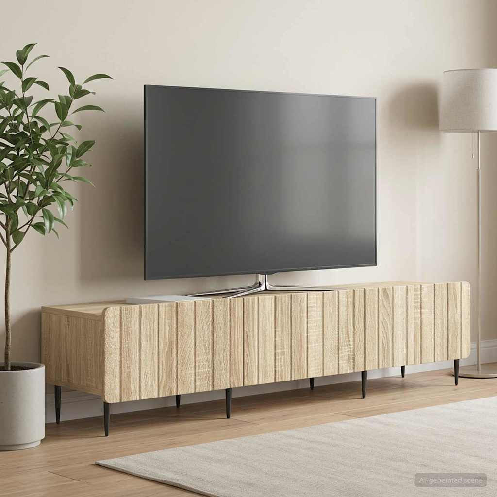vidaXL TV-Schränk Sonoma-Eiche 147 x 34,5 x 32 cm Holzwerkstoff