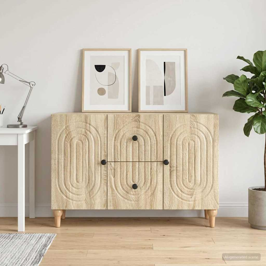 vidaXL TV-Schränk Sonoma-Eiche 89 x 34,5 x 60 cm Holzwerkstoff