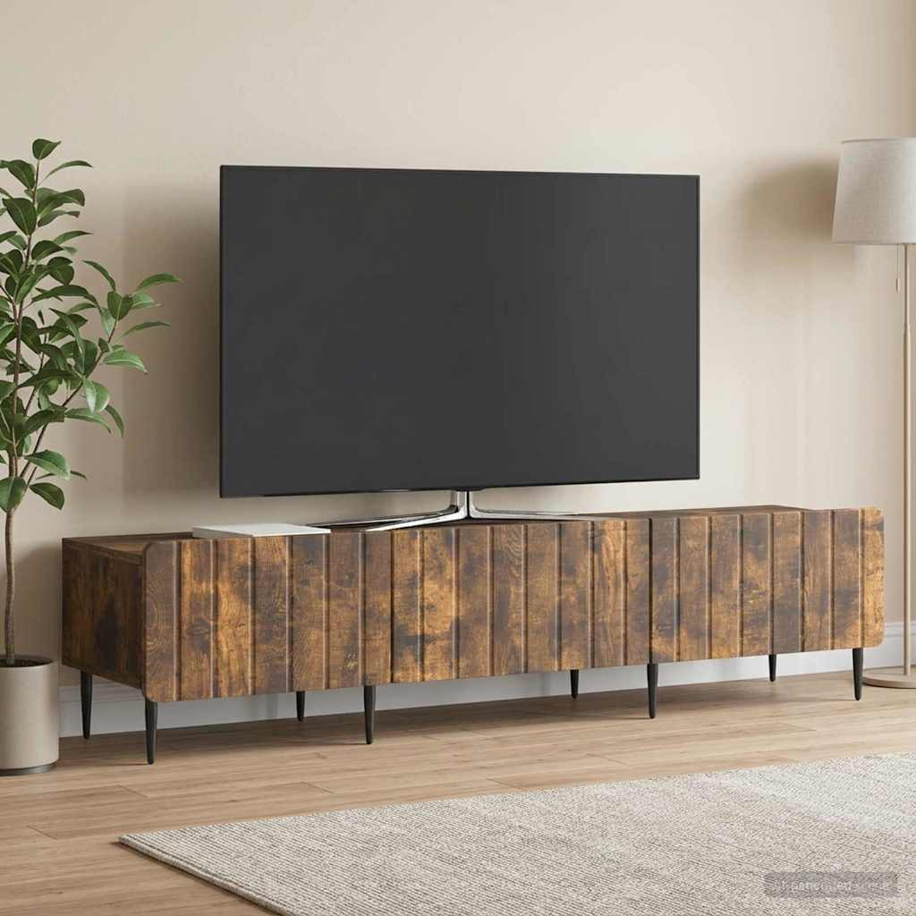 vidaXL TV-Schränk Geräucherte Eiche 147 x 34,5 x 32 cm Holzwerkstoff